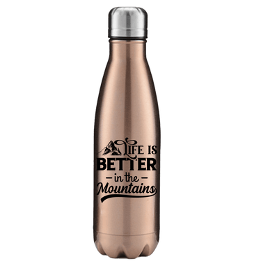Hiking Life Is Better In The Mountains Stainless Steel Water Bottle